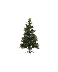 Albero di Natale Home ESPRIT Rosso Verde PVC Metallo 95 x 95 x 150 cm