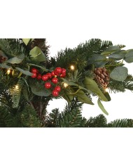 Albero di Natale Home ESPRIT Rosso Verde PVC Metallo 95 x 95 x 150 cm