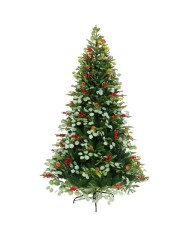 Albero di Natale Home ESPRIT Rosso Verde PVC Metallo 129 x 129 x 210 cm Albero di Natale Home ESPRIT Rosso Verde PVC Metallo 129 x 129 x 210 cm