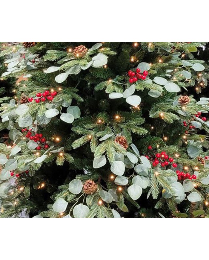 Albero di Natale Home ESPRIT Rosso Verde PVC Metallo 129 x 129 x 210 cm Albero di Natale Home ESPRIT Rosso Verde PVC Metallo 129 x 129 x 210 cm