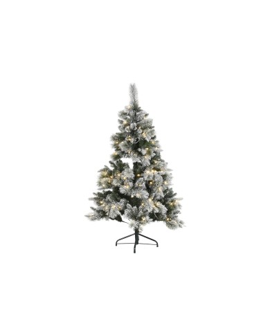Albero di Natale Home ESPRIT Verde PVC Metallo Nevoso 96 x 96 x 150 cm