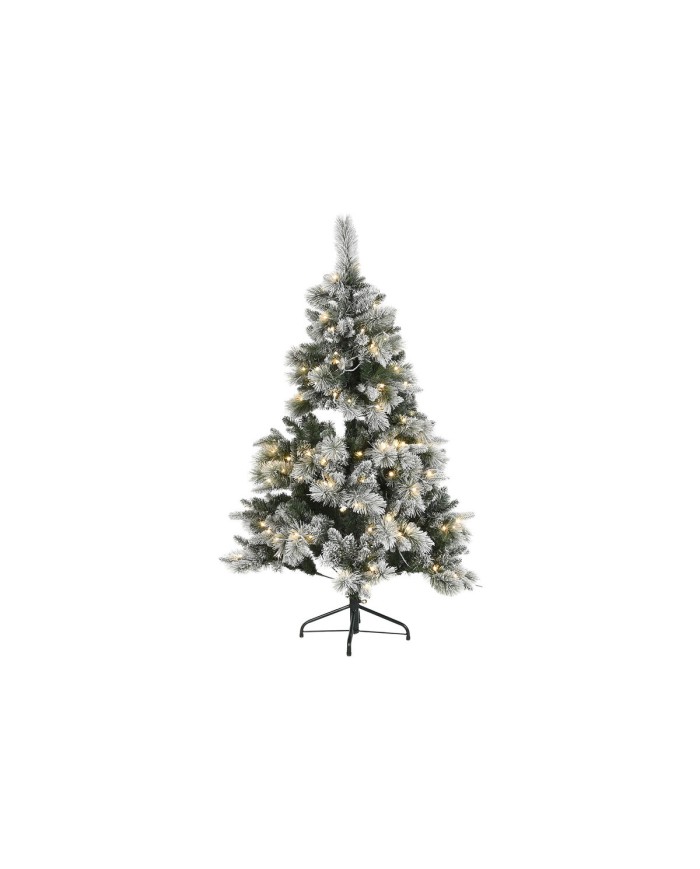 Albero di Natale Home ESPRIT Verde PVC Metallo Nevoso 96 x 96 x 150 cm
