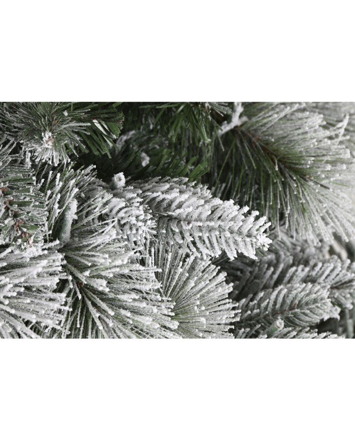 Albero di Natale Home ESPRIT Verde PVC Metallo Nevoso 96 x 96 x 150 cm