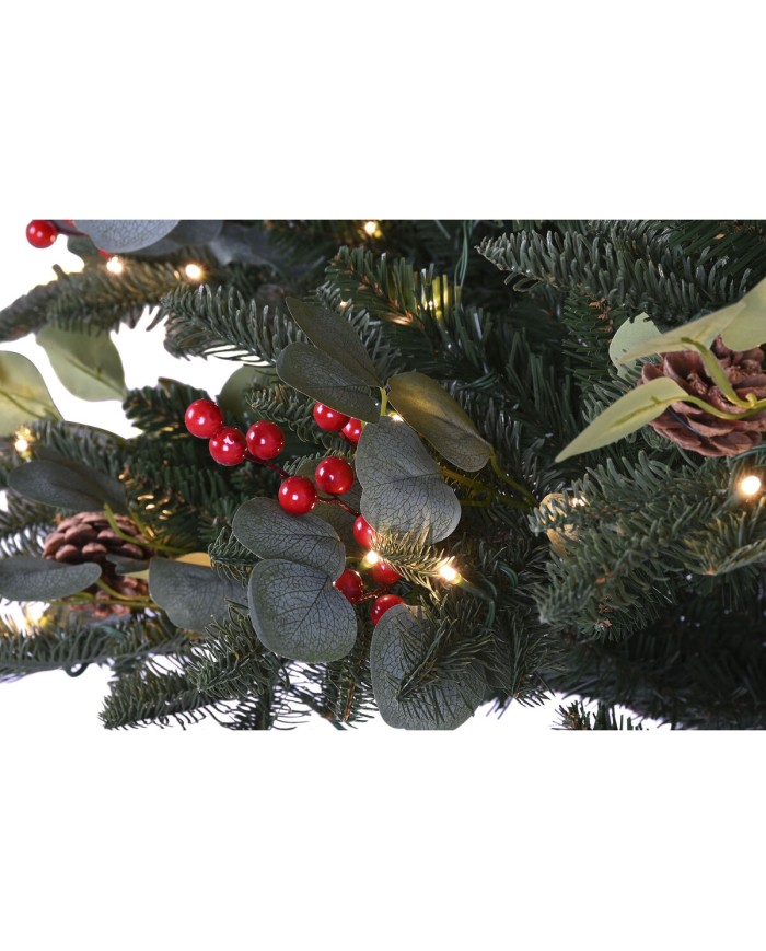 Albero di Natale Home ESPRIT Rosso Verde PVC Metallo 144 x 144 x 240 cm