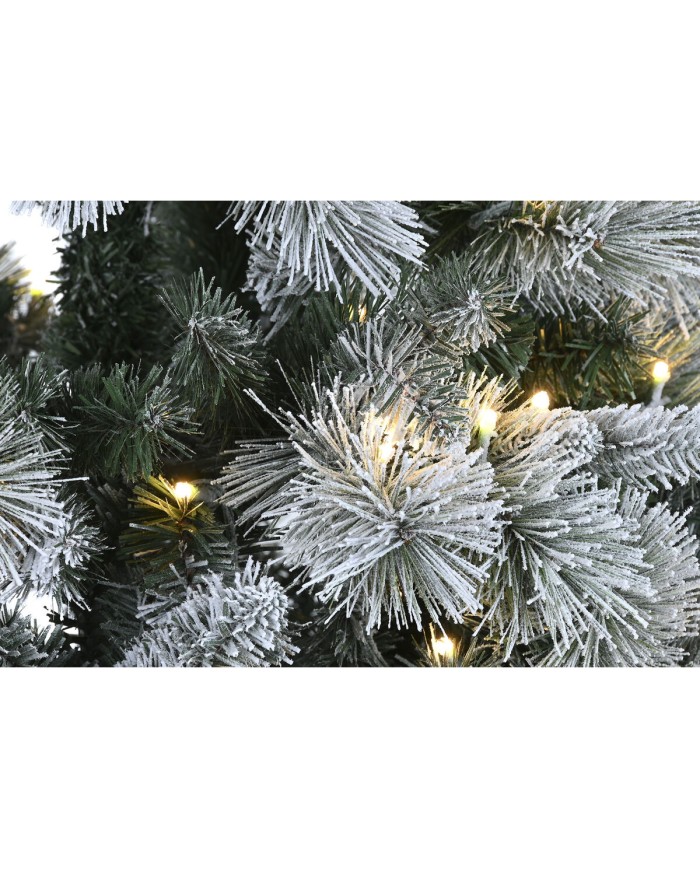 Albero di Natale Home ESPRIT Verde PVC Metallo Nevoso 96 x 96 x 150 cm