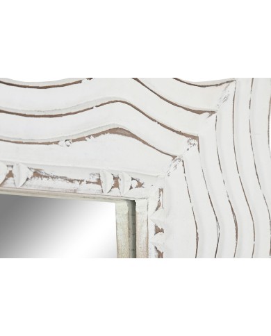 Specchio da parete Home ESPRIT Bianco Decapaggio Scandi 89 x 2,5 x 178 cm