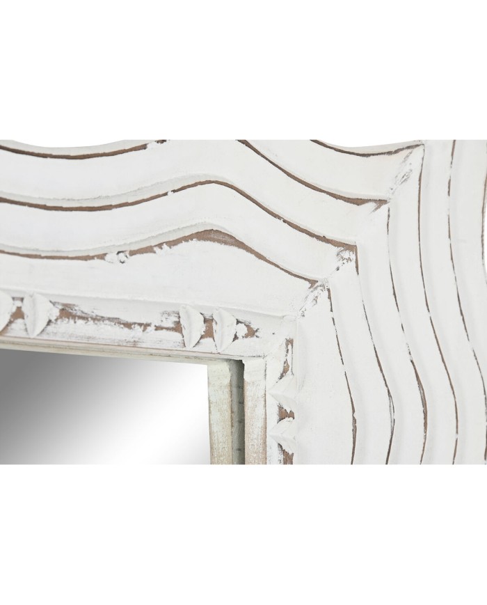 Specchio da parete Home ESPRIT Bianco Decapaggio Scandi 89 x 2,5 x 178 cm