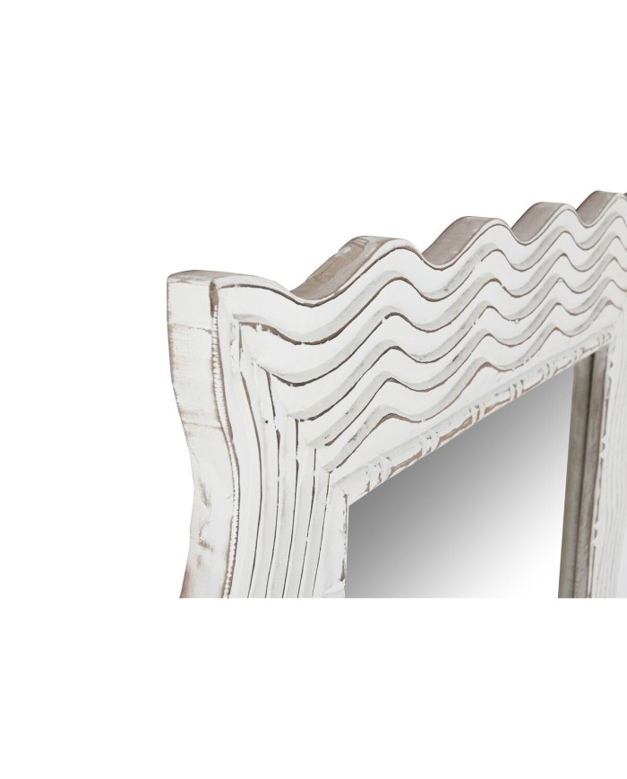 Specchio da parete Home ESPRIT Bianco Decapaggio Scandi 89 x 2,5 x 178 cm