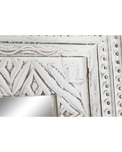 Specchio da parete Home ESPRIT Bianco Indiano Decapaggio 87 x 4 x 175 cm