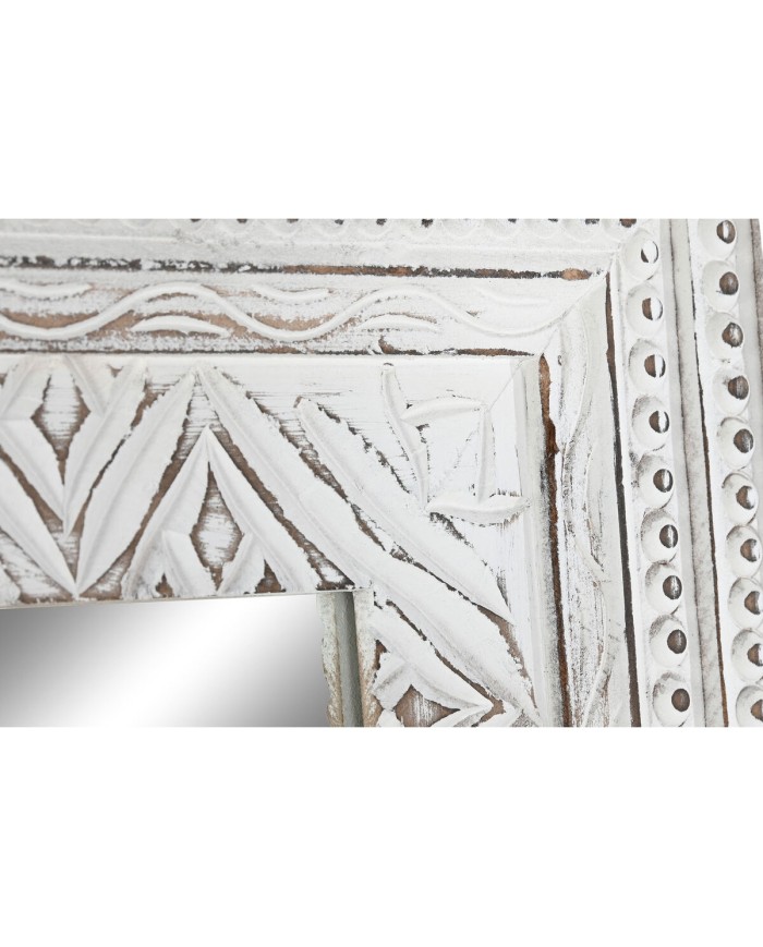 Specchio da parete Home ESPRIT Bianco Indiano Decapaggio 87 x 4 x 175 cm