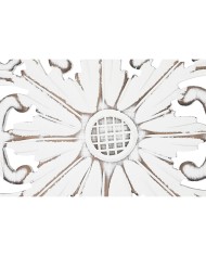 Paravento Home ESPRIT Bianco Legno di mango Specchio 152 x 2 x 182 cm