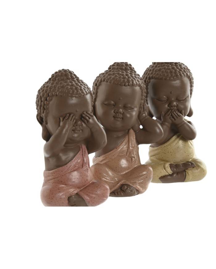 Statua Decorativa Home ESPRIT Arancio Corallo Lime Resina Buddha Orientale 5,5 x 5 x 10,5 cm (3 Unità) Statua Decorativa Home ESPRIT Arancio Corallo Lime Resina Buddha Orientale 5,5 x 5 x 10,5 cm (3 Unità)