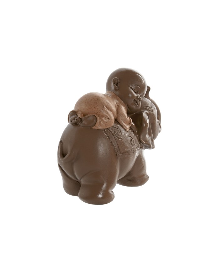 Statua Decorativa Home ESPRIT Marrone Arancio Corallo Lime Resina Frate Orientale 13 x 6 x 12,5 cm (3 Unità) Statua Decorativa Home ESPRIT Marrone Arancio Corallo Lime Resina Frate Orientale 13 x 6 x 12,5 cm (3 Unità)