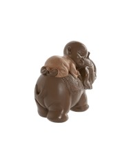 Statua Decorativa Home ESPRIT Marrone Arancio Corallo Lime Resina Frate Orientale 13 x 6 x 12,5 cm (3 Unità) Statua Decorativa Home ESPRIT Marrone Arancio Corallo Lime Resina Frate Orientale 13 x 6 x 12,5 cm (3 Unità)