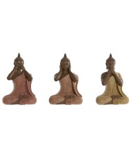 Statua Decorativa Home ESPRIT Arancio Corallo Lime Resina Frate Orientale 10 x 7 x 11 cm (3 Unità) Statua Decorativa Home ESPRIT Arancio Corallo Lime Resina Frate Orientale 10 x 7 x 11 cm (3 Unità)