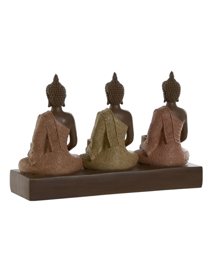 Portacandele Home ESPRIT Marrone Arancio Corallo Lime Resina 28 x 8,5 x 17 cm Portacandele Home ESPRIT Marrone Arancio Corallo Lime Resina 28 x 8,5 x 17 cm