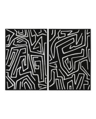 Quadro Home ESPRIT Giallo Grigio Per bambini 30 x 1,8 x 40 cm (4 Unità) Quadro Home ESPRIT Giallo Grigio Per bambini 30 x 1,8 x 40 cm (4 Unità)