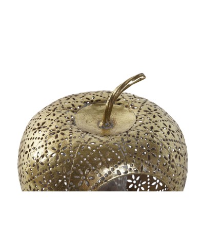 Portacandele Home ESPRIT Dorato Metallo Cristallo 14 x 14 x 13 cm