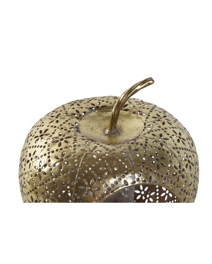 Portacandele Home ESPRIT Dorato Metallo Cristallo 14 x 14 x 13 cm Portacandele Home ESPRIT Dorato Metallo Cristallo 14 x 14 x 13 cm