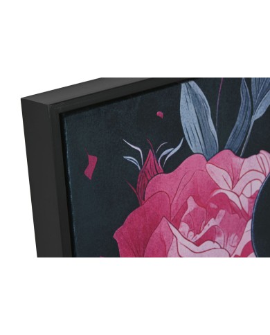 Quadro Home ESPRIT Nero Rosa 83 x 4 x 123 cm (2 Unità)