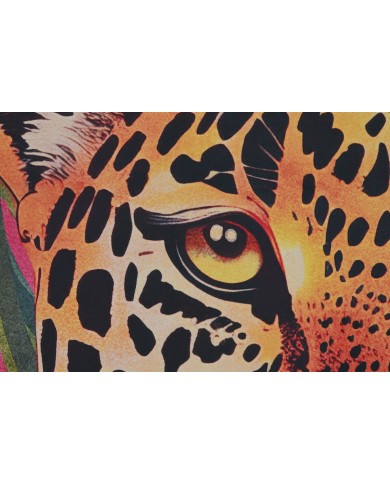 Quadro Home ESPRIT Leopardo Tropicale 83 x 3,8 x 123 cm (2 Unità)