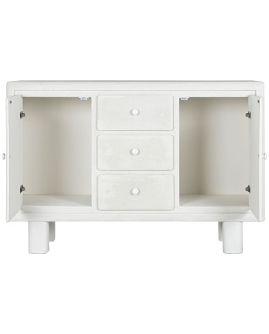 Credenza Home ESPRIT Bianco Abete Legno MDF 120 x 38 x 80 cm