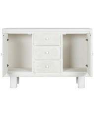 Credenza Home ESPRIT Bianco Abete Legno MDF 120 x 38 x 80 cm Credenza Home ESPRIT Bianco Abete Legno MDF 120 x 38 x 80 cm