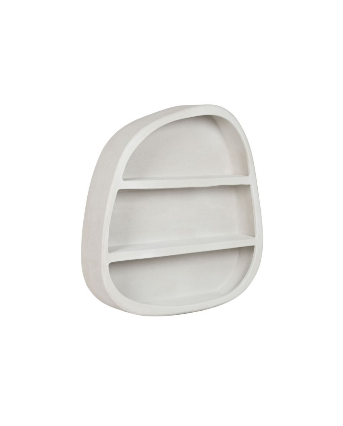 Scaffale Home ESPRIT Bianco Legno MDF 100 x 18 x 100 cm Da muro