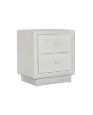 Comodino Home ESPRIT Bianco Legno MDF 40 x 30 x 48 cm Comodino Home ESPRIT Bianco Legno MDF 40 x 30 x 48 cm