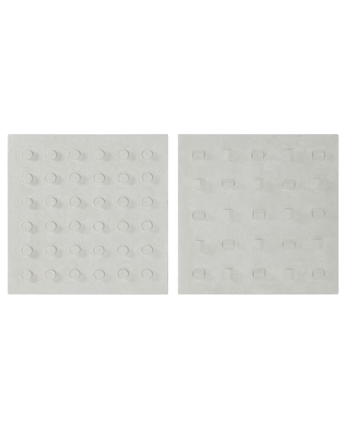 Decorazione da Parete Home ESPRIT Bianco Legno MDF Moderno 80 x 6,5 x 80 cm Decorazione da Parete Home ESPRIT Bianco Legno MDF Moderno 80 x 6,5 x 80 cm