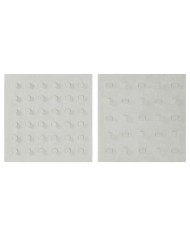 Decorazione da Parete Home ESPRIT Bianco Moderno 80 x 4 x 80 cm (2 Unità) Decorazione da Parete Home ESPRIT Bianco Moderno 80 x 4 x 80 cm (2 Unità)