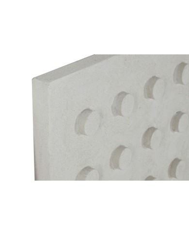 Decorazione da Parete Home ESPRIT Bianco Legno MDF Moderno 80 x 6,5 x 80 cm