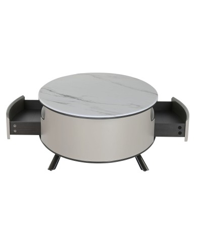 Tavolino da Caffè Home ESPRIT Bianco Beige 140 x 75 x 40 cm