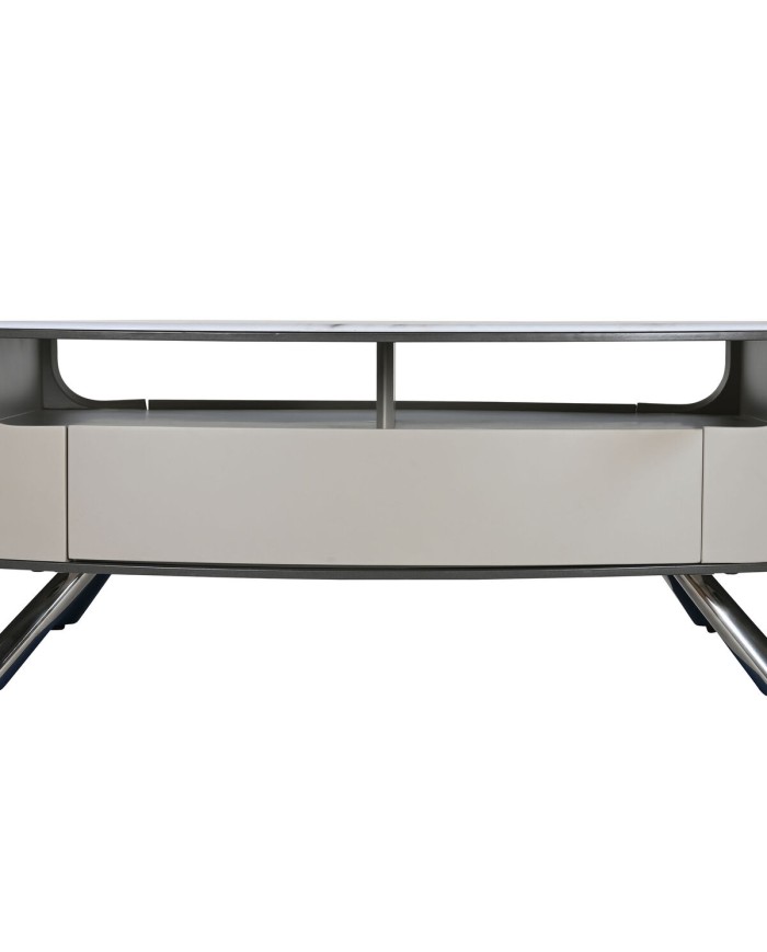 Tavolino da Caffè Home ESPRIT Bianco Beige 140 x 75 x 40 cm Tavolino da Caffè Home ESPRIT Bianco Beige 140 x 75 x 40 cm