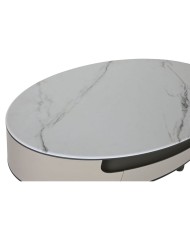 Tavolino da Caffè Home ESPRIT Bianco Beige 140 x 75 x 40 cm Tavolino da Caffè Home ESPRIT Bianco Beige 140 x 75 x 40 cm