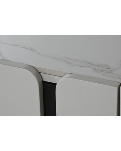 Mobile TV Home ESPRIT Bianco Nero Beige 200 x 40 x 42 cm