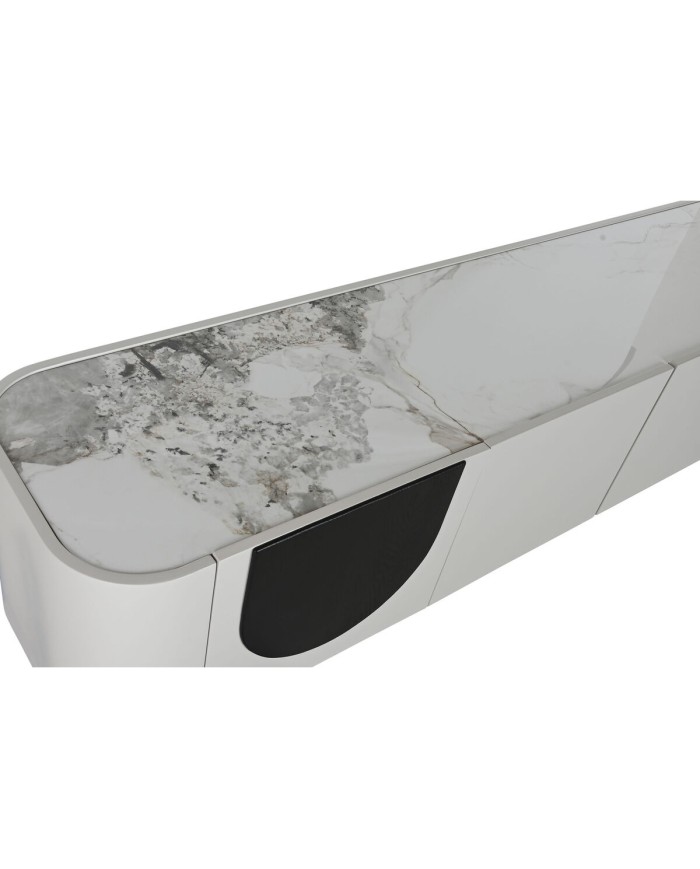 Mobile TV Home ESPRIT Bianco Nero Beige 200 x 40 x 42 cm Mobile TV Home ESPRIT Bianco Nero Beige 200 x 40 x 42 cm