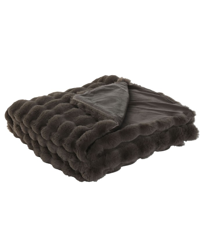 Coperta Home ESPRIT Marrone 220 x 240 x 1 cm