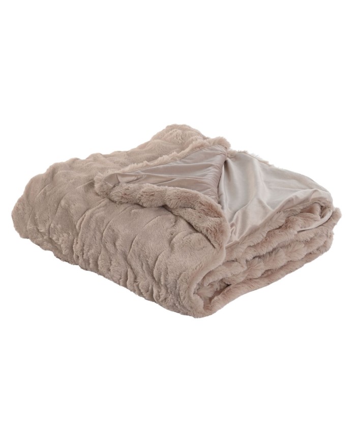 Coperta Home ESPRIT Rosa chiaro 220 x 240 x 1 cm Coperta Home ESPRIT Rosa chiaro 220 x 240 x 1 cm
