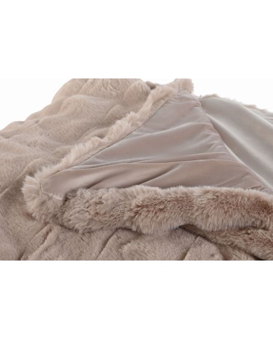 Coperta Home ESPRIT Rosa chiaro 220 x 240 x 1 cm Coperta Home ESPRIT Rosa chiaro 220 x 240 x 1 cm