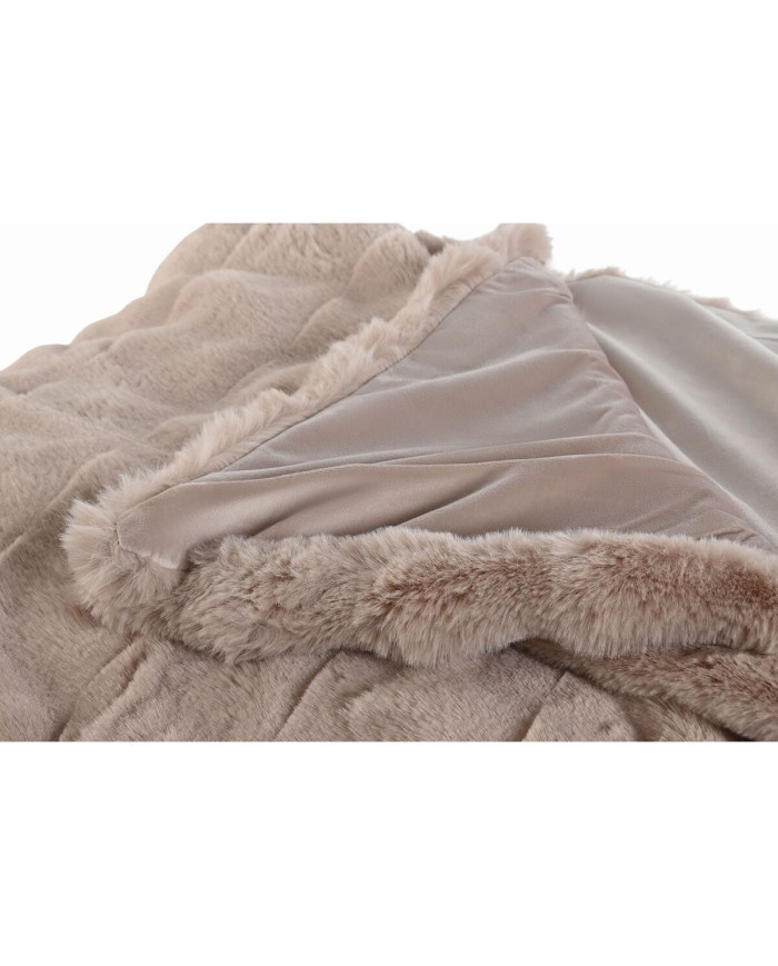 Coperta Home ESPRIT Rosa chiaro 220 x 240 x 1 cm Coperta Home ESPRIT Rosa chiaro 220 x 240 x 1 cm