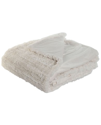 Coperta Home ESPRIT Beige 220 x 240 x 1 cm Coperta Home ESPRIT Beige 220 x 240 x 1 cm