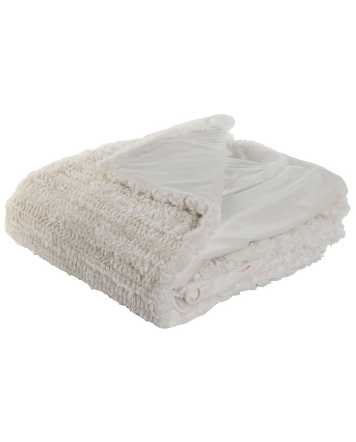 Coperta Home ESPRIT Beige 220 x 240 x 1 cm Coperta Home ESPRIT Beige 220 x 240 x 1 cm