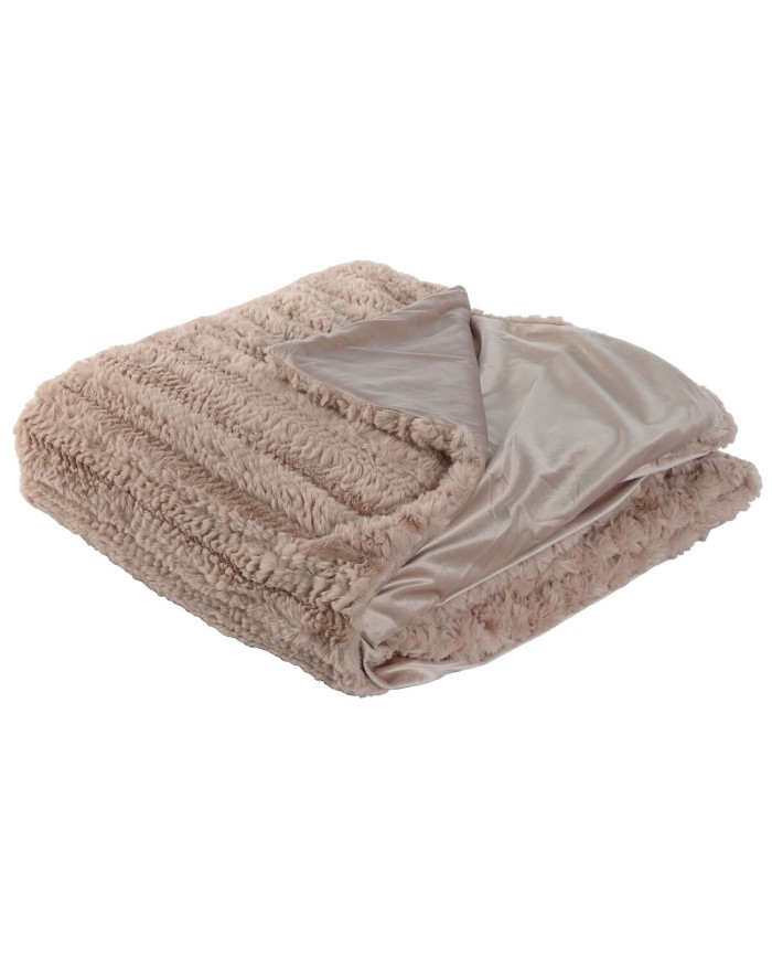 Coperta Home ESPRIT Rosa chiaro 220 x 240 x 1 cm Coperta Home ESPRIT Rosa chiaro 220 x 240 x 1 cm