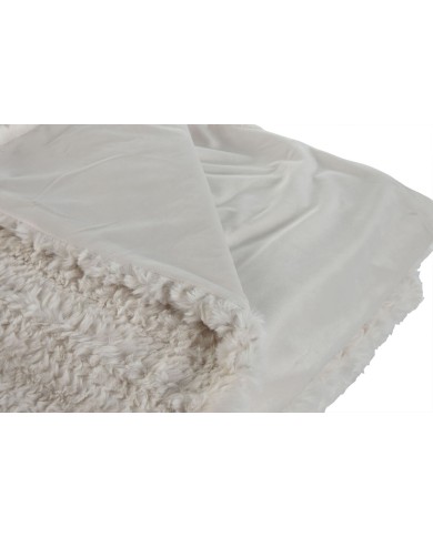 Coperta Home ESPRIT Beige 220 x 240 x 1 cm Coperta Home ESPRIT Beige 220 x 240 x 1 cm