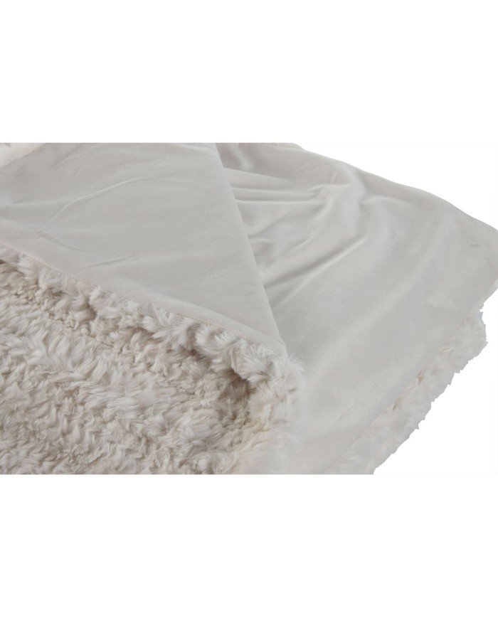 Coperta Home ESPRIT Beige 220 x 240 x 1 cm Coperta Home ESPRIT Beige 220 x 240 x 1 cm