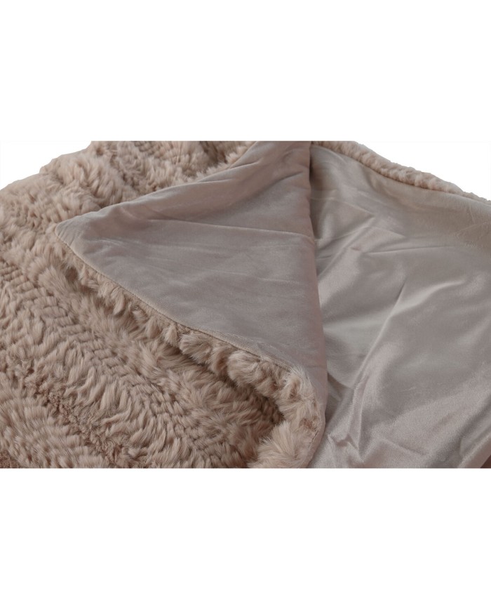 Coperta Home ESPRIT Rosa chiaro 220 x 240 x 1 cm Coperta Home ESPRIT Rosa chiaro 220 x 240 x 1 cm