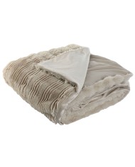 Coperta Home ESPRIT Beige 220 x 240 x 1 cm Coperta Home ESPRIT Beige 220 x 240 x 1 cm