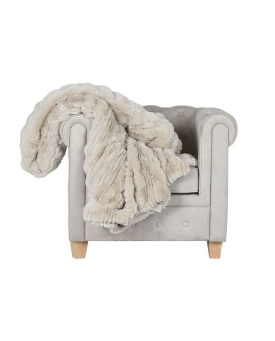 Coperta Home ESPRIT Beige 220 x 240 x 1 cm