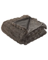 Coperta Home ESPRIT Marrone 220 x 240 x 1 cm